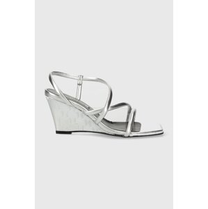 Sandale Karl Lagerfeld RIALTO boja: srebrna, KL34405