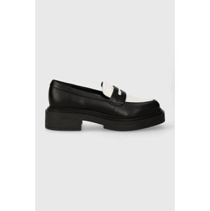 Mokasinke Steve Madden Charley za žene, boja: crna, ravni potplat, SM11002970