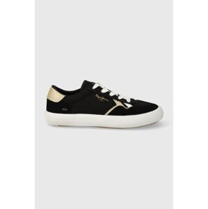 Tenisice Pepe Jeans PLS31556 za žene, boja: crna, TRAVIS BRIT W
