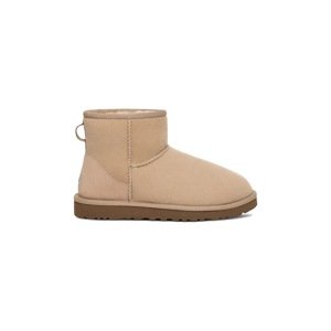 Čizme za snijeg od brušene kože UGG Classic Mini II boja: bež, 1016222