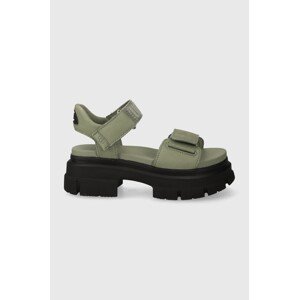 Sandale UGG Ashton Ankle za žene, boja: zelena, s platformom, 1136764