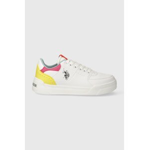 Tenisice U.S. Polo Assn. NOLE boja: bijela, NOLE001W 4YN1