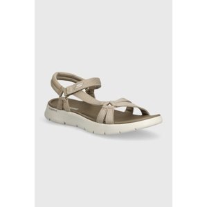 Sandale Skechers GO WALK FLEX za žene, boja: bež