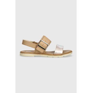 Kožne sandale Sorel ELLA III SLINGBACK za žene, boja: bež, 2069721246