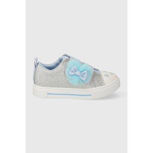 Dječje tenisice Skechers TWINKLE SPARKS GLITTER GEMS boja: srebrna