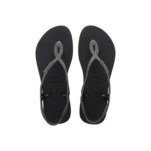 Dječje sandale Havaianas LUNA PREMIUMI BLACK boja: crna