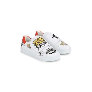 Dječje kožne tenisice Kenzo Kids boja: bijela