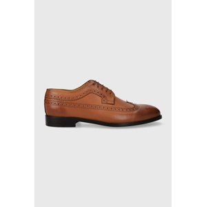 Kožne cipele PS Paul Smith Ark za muškarce, boja: smeđa