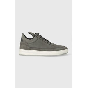Tenisice od nubuk kože Filling Pieces Low Top Base boja: siva, 10120591002