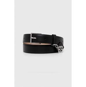 Kožni remen Tory Burch 1" Swing za žene, boja: crna, 155045.001
