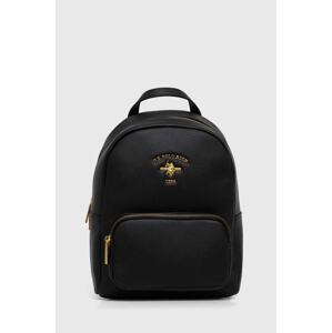 Ruksak U.S. Polo Assn. za žene, boja: crna, mali, bez uzorka