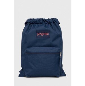Vrećica Jansport boja: tamno plava, s aplikacijom