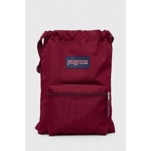 Vrećica Jansport boja: bordo, s aplikacijom