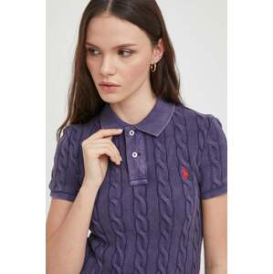 Pamučna polo majica Polo Ralph Lauren boja: tamno plava, 211943010