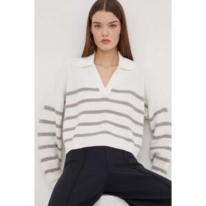 Pulover Hollister Co. za žene, boja: bijela