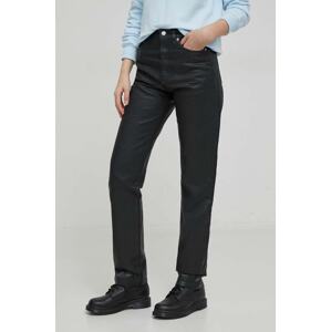 Traperice Calvin Klein Jeans za žene, boja: crna, J20J222431