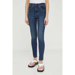 Traperice Levi's RETRO HIGH SKINNY za žene, boja: tamno plava