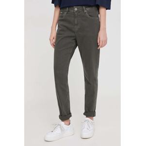 Traperice Pepe Jeans TAPERED HW za žene, boja: zelena, PL211704YG1