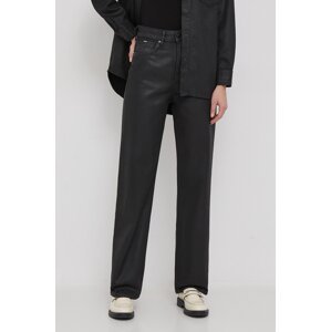 Traperice Pepe Jeans STRAIGHT UHW COATED za žene, visoki struk, PL204602