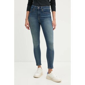 Traperice Levi's 721 HIGH RISE SKINNY za žene, boja: tamno plava