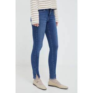 Traperice Levi's 720 SUPER SKINNY za žene, boja: tamno plava