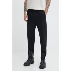 Pamučne hlače Sprayground boja: crna, chinos kroj
