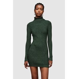 Haljina AllSaints Juliette boja: zelena, mini, uska