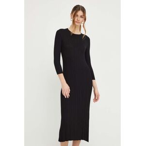 Haljina Weekend Max Mara boja: crna, midi, uska, 2415321011600