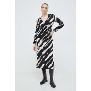 Haljina Weekend Max Mara boja: crna, maxi, širi se prema dolje, 2415621061600