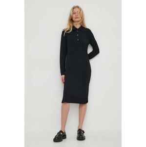 Haljina Marc O'Polo boja: crna, mini, ravna, 401214959011