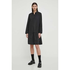 Haljina Marc O'Polo boja: crna, midi, oversize, 403104121351
