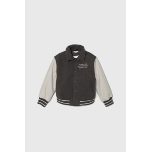 Dječja bomber jakna Abercrombie & Fitch boja: siva