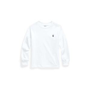 Dječja pamučna majica dugih rukava Polo Ralph Lauren boja: bijela, bez uzorka, 322843804004