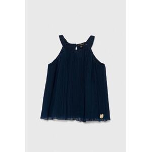 Dječja bluza Guess boja: tamno plava, bez uzorka
