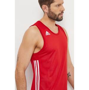 Dvostrana majica za vježbanje adidas Performance 3G Speed Reversible boja: crvena, DY6595