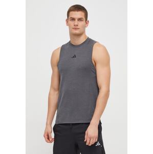 Majica kratkih rukava za trening adidas Performance D4T Designed for Training boja: siva, IS3819