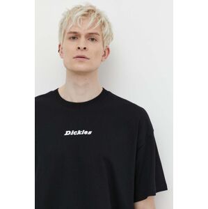 Pamučna majica Dickies ENTERPRISE TEE SS za muškarce, boja: crna, s tiskom, DK0A4YRN
