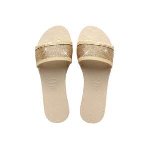 Natikače Havaianas YOU ANGRA GLITTER za žene, boja: bež, 4148294.0121
