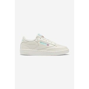 Kožne tenisice Reebok Classic Club C 85 boja: bež, HQ0947-cream