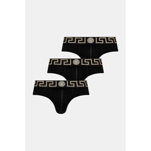 Slip gaćice Versace 3-pack za muškarce, boja: crna, AU10327 1A10011