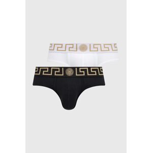 Slip gaćice Versace 2-pack za muškarce, boja: bijela, AU10180 1A10011