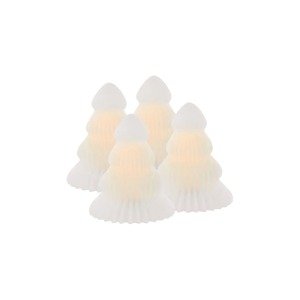 Set led božićnih ukrasa Sirius Claire Juletra 4-pack boja: bijela