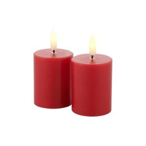 Set lled svijeća Sirius Sille 2-pack boja: crvena