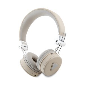 Bežične slušalice Guess Grained Classic Round Shape boja: bež