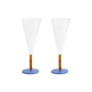 Set čaša &k amsterdam Flute perle amber 2-pack