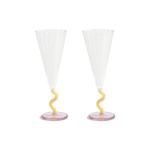 Set čaša &k amsterdam curve caramel 0.18 L 2-pack