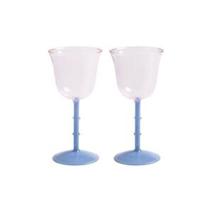 Set čaša &k amsterdam glass dot pink 200 ml 2-pack