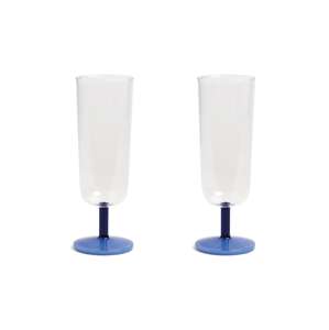 Set čaša za šampanjac &k amsterdam mingle blue 250 ml