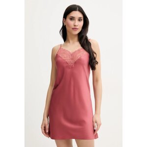 Spavaćica Calvin Klein Underwear za žene, boja: ružičasta, satenska, 000QS7313E