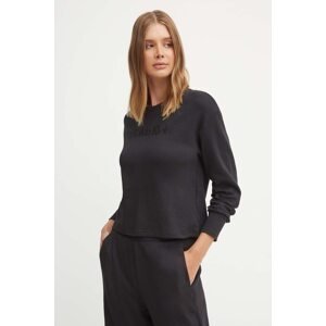 Pidžama - dukserica s kapuljačom Calvin Klein Underwear za žene, boja: crna, 000QS7273E